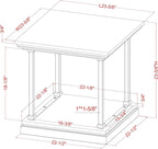 24/7 Shop at Home Ambridge Transitional Multi-Storage Wood 2-Piece Coffee Table - Image 3