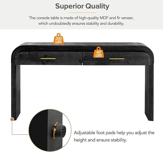 Bellemave 59" Retro Console Table - Image 7
