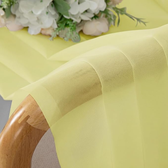 Sheer Curtains 90 inches Long 2 Panels Set - Image 4