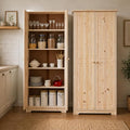 From the Tree Furniture Solid Pine Pantry Cabinet — 72" Tall Unfinished Kitchen by FromTheTreeFurniture