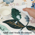 Washable Floral Round Rugs for Bedroom - Image 5