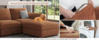 EASE MOOSE Sectional Modular Sofa, Oversized L Shape Sectional Couch Wide Deep - Image 8