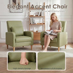 COLAMY Mid-Century Modern Upholstered Accent Chair - Image 3