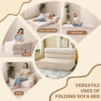 JUIKURY Folding Sofa Bed, Convertible Sleeper Chair - Image 5