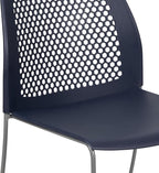 Flash Furniture HERCULES Series 661 lb. Capacity Navy Stack Chair - Image 7