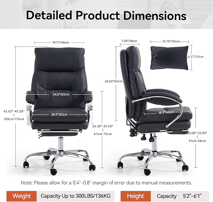 LEAGOO Heated Massage Office Chairs - Image 3