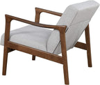 Alpine Furniture Zephyr Mid-Century Retro Accent Lounge Chair Wooden Arm - Image 6