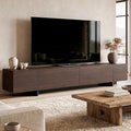 AIEGLE 95.1" W TV Stand with 4 Flip-Down Drawers, Modern Entertainment Center by AIEGLE
