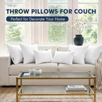 MIULEE 26x26 Euro Pillow Inserts 4 Pack, Throw Pillows - Image 9
