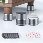 Furniture Risers 1 inch Adjustable, 4 Pack Metal Bed Risers Lift Height by xuenair