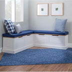 HomeStock Sophisticated Simplicity Backless Corner Nook Set Two Tone by Homestock