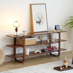 Tiita Wooden TV Stand for 65 Inch TV, Modern Media Console Table - Image 4