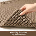 RESARE Waffle Bath Mat for Bathroom, Non Slip Bathroom Rugs 18"x30" Brown | - Image 4