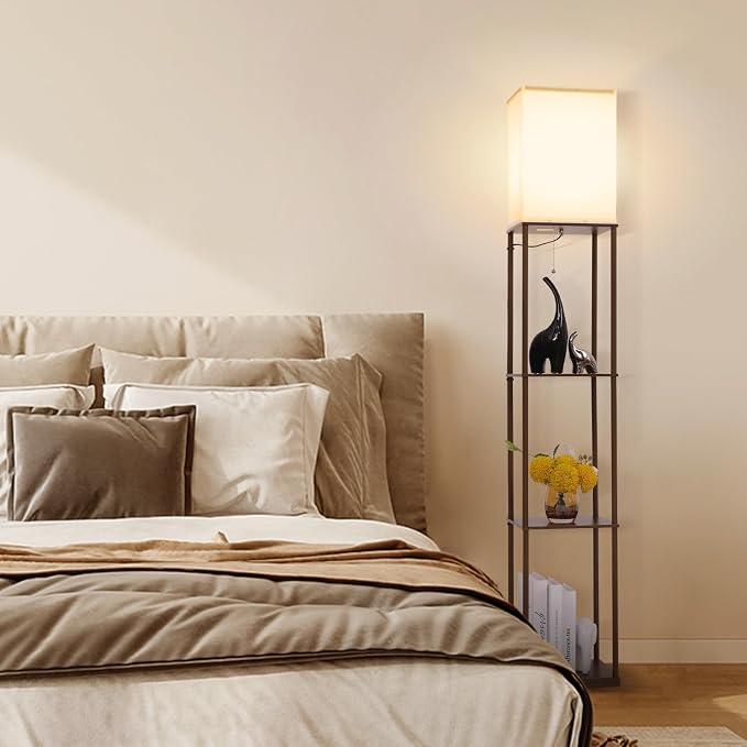 Gupuzm Floor Lamp with Shelves, with Modern Square Standing Lamp with Smart APP - Image 6