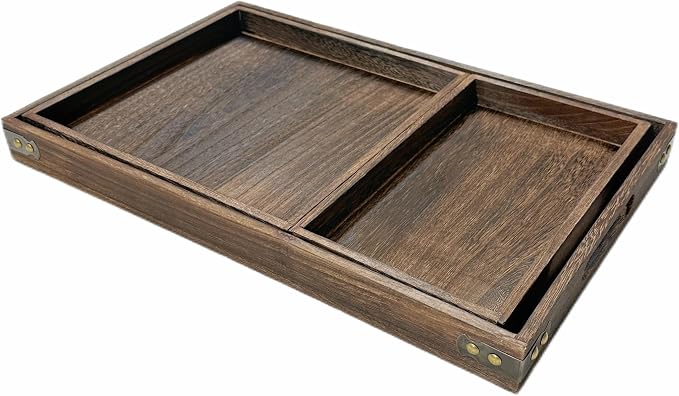 3-Piece Wooden Serving Tray Set - Image 8