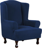 H.VERSAILTEX Wing Chair Slipcover Chair Covers by HVERSAILTEX