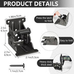 2 Pack Folding Brackets, Self-Lock Hinge - Image 2