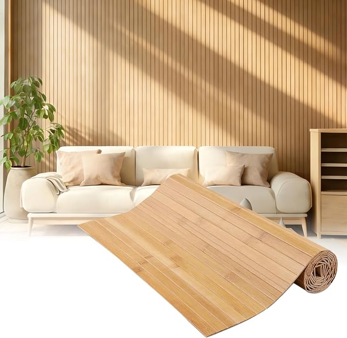 Natural Bamboo Wall Panel for Interior Decor by WinmistGlimpse