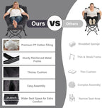 MBOOYOME Lazy Chair with Folding Ottoman, Modern Accent Lounge Armchair with - Image 9
