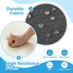 Outdoor Deep Seat & Back Cushion Set, 24 x 24 Inch Water Repellent and Fade - Image 4