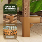 Bamworld Tall Plant Stand Indoor Wood Plant Shelf Outdoor Tiered Plant Rack - Image 5