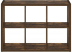 Furinno Cubicle Book Shelf, 6-Cube Bookshelf, Extra Thick Frame Horizontally & - Image 12