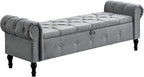 67 Inch Storage Bench for Bedroom, End of Bed Bench, King Size Benches - Image 9