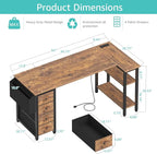 Lufeiya L Shaped Computer Desk - Image 3