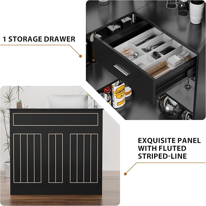 Godchoices L Shaped Home Bar Unit - Image 7