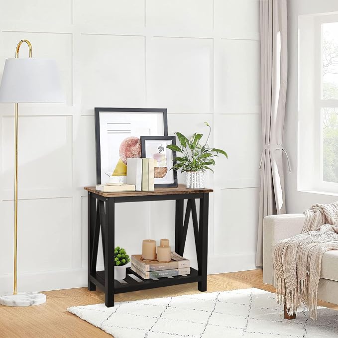 Narrow Side Table Rectangular End Tables - Image 2