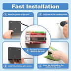 FENTEC Floating Book Shelves for Wall, Wall Mounted Invisible Floating Bookshelf - Image 7