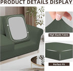 Easy-Going 7 Pieces Stretch Couch Cover Washable Sofa Cover Set - Image 6