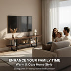 Tiita Bamboo TV Stand with Storage - Image 7