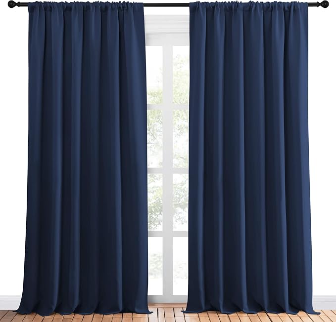 NICETOWN Living Room Curtains, Home Decorations Thermal Insulated Solid Rod - Image 2