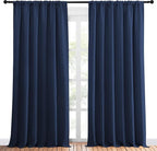 NICETOWN Living Room Curtains, Home Decorations Thermal Insulated Solid Rod - Image 2