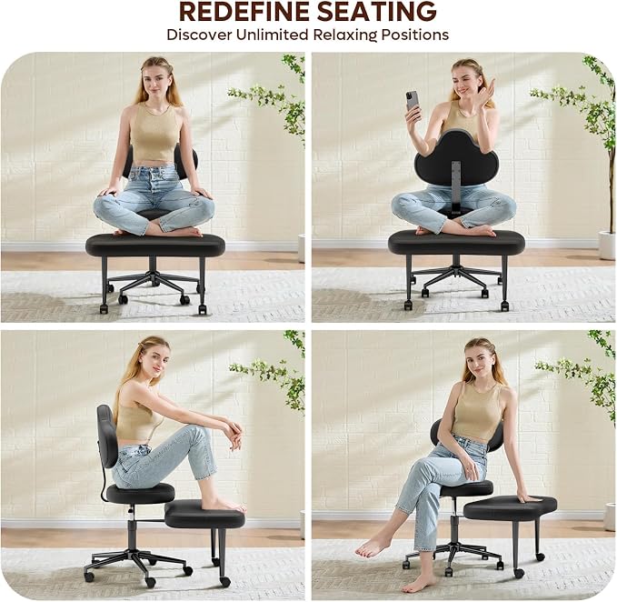 Pinmoco Cross Legged Office Chair - Image 6