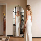 MISSDAY Vintage Baroque Full Length Mirror, Full Metal Frame Stand Up Retro - Image 3