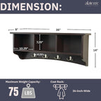 Shaker Cottage Wall-Mounted Coat Rack - Image 3
