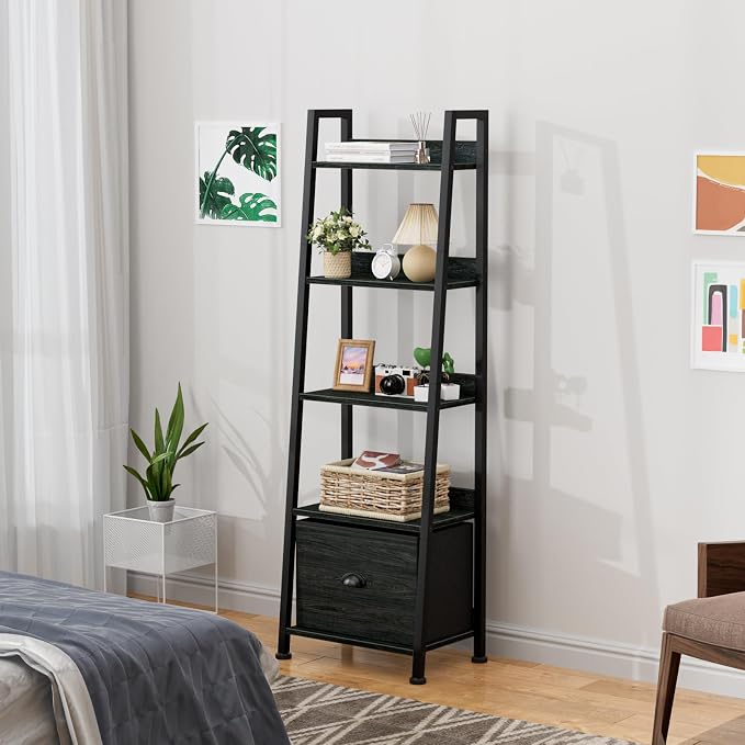 Furologee Ladder Shelf, Ladder Bookshelf - Image 7