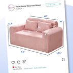 Hobestluk Couch Sofa 2-Seater Foam Sofa Loveseat - Image 2