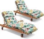 2 Pack Outdoor Chaise Lounge Chair Cushion 75.1 x 22.8 x 4.7 Inches 100% by Uthem