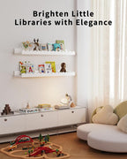 Shario Nursery Book Shelves, Scalloped Shelves, Wall Book Shelves - Image 5