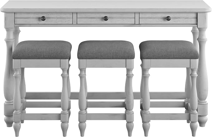 Wallace & Bay Mariano Oyster Shell 64" Wide Sofa Table - Image 4