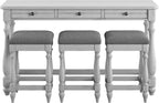 Wallace & Bay Mariano Oyster Shell 64" Wide Sofa Table - Image 4
