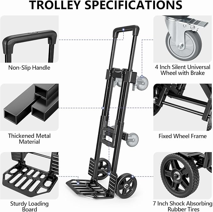 KEDSUM 3-in-1 Convertible Dolly Cart - Image 7
