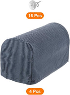 uxcell Stretch Armrest Covers Armchair Anti-Slip - Image 3