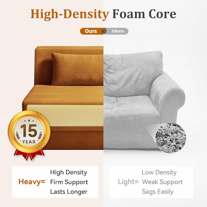 Fold Out Chair Bed, Folding Sofa Bed, 3 in 1 Convertible Sleeper Chair Bed - Image 8