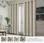 Yakamok Stone Blackout Curtains 63 Inches Long - Image 7