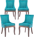 Modern Dining Chairs Set of 4, High Back Dining Chairs Side Chairs by MZDOO