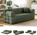 79'' Convertible Sofa Bed, 6 in 1 Folding Floor Futon Couch Sleeper by QQR